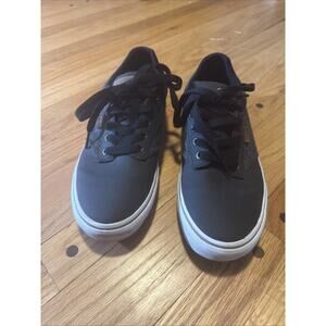 Vans Mens Atwood Sneakers Shoes Gray Black fabric Lace Up Deluxe Comfort Size 9